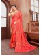 Pink Silk Designer Embroidered Saree with Embellishments, Border