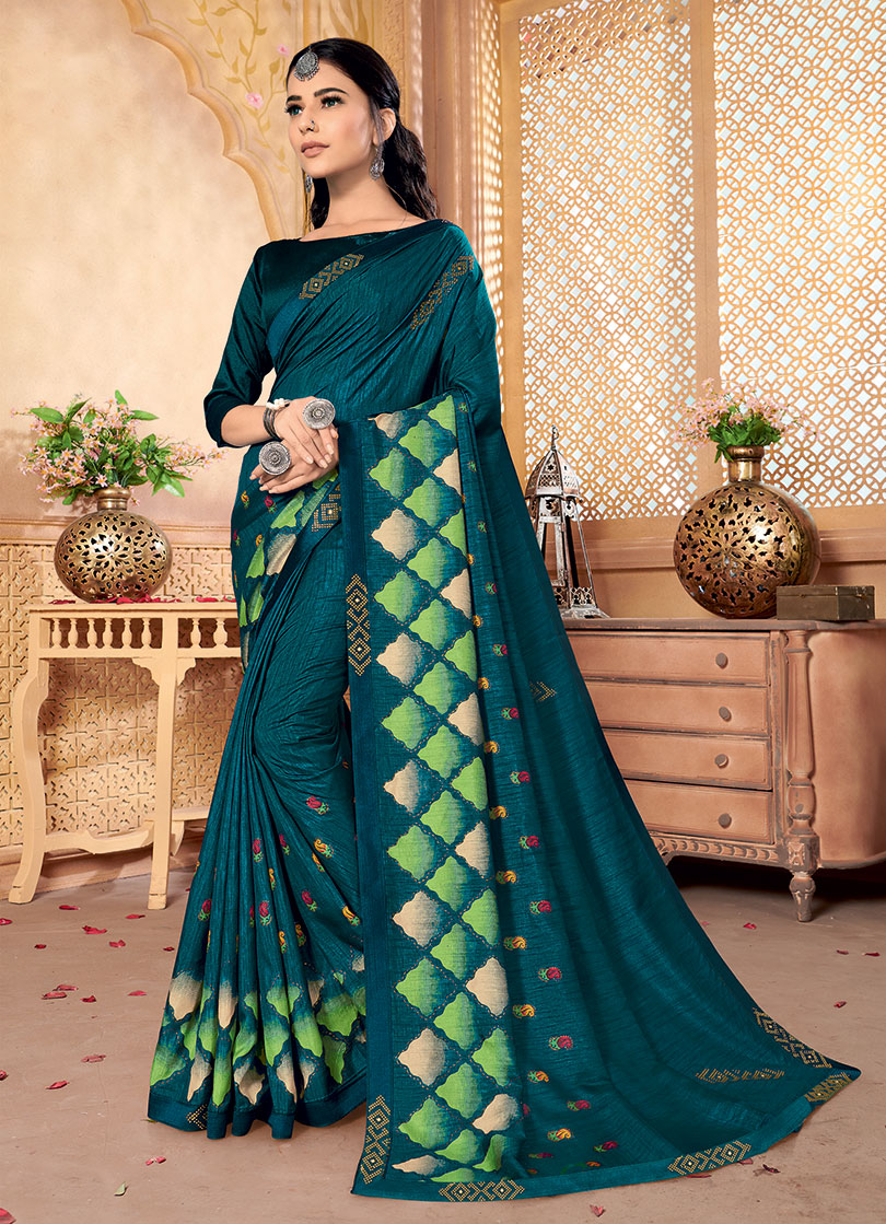 Party wear printed saree online