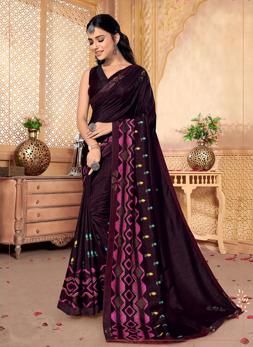 Printed saree top party wear